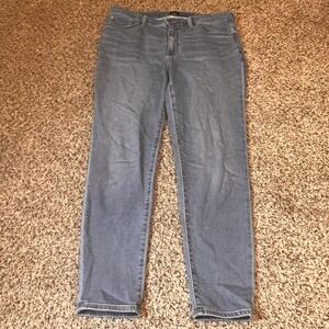 J.Crew Mid-Rise Skinny‎ Jeans Re-Imagined Gray Wash Denim Size 32